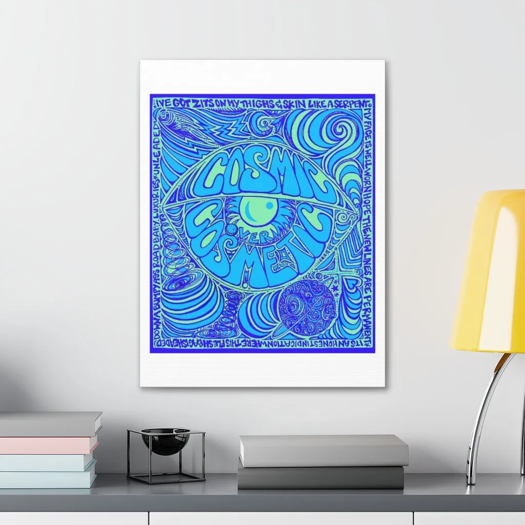 Cosmic Over Cosmetic Canvas Gallery Wraps -  Blue Bliss