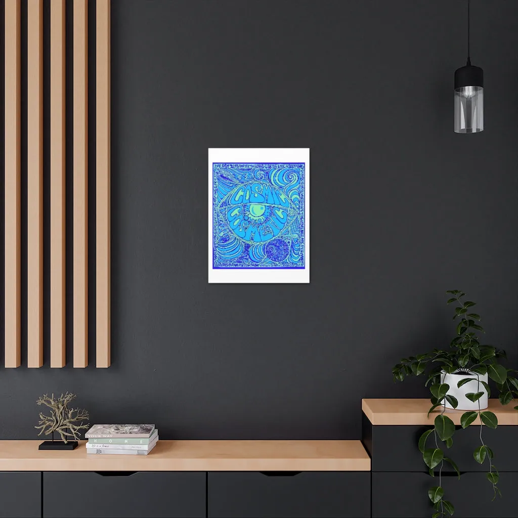 Cosmic Over Cosmetic Canvas Gallery Wraps -  Blue Bliss