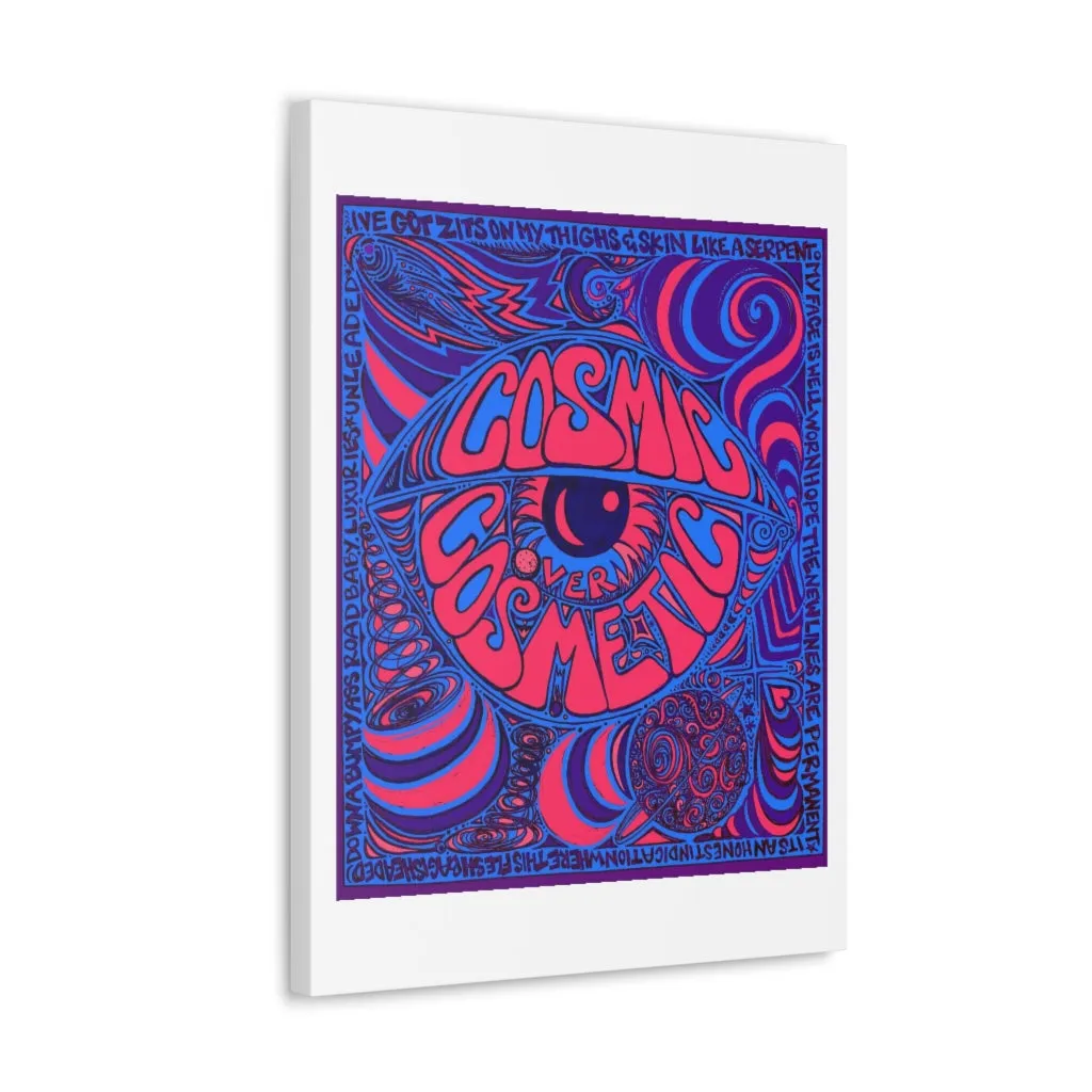 Cosmic Over Cosmetic Canvas Gallery Wraps -  Purple Neon
