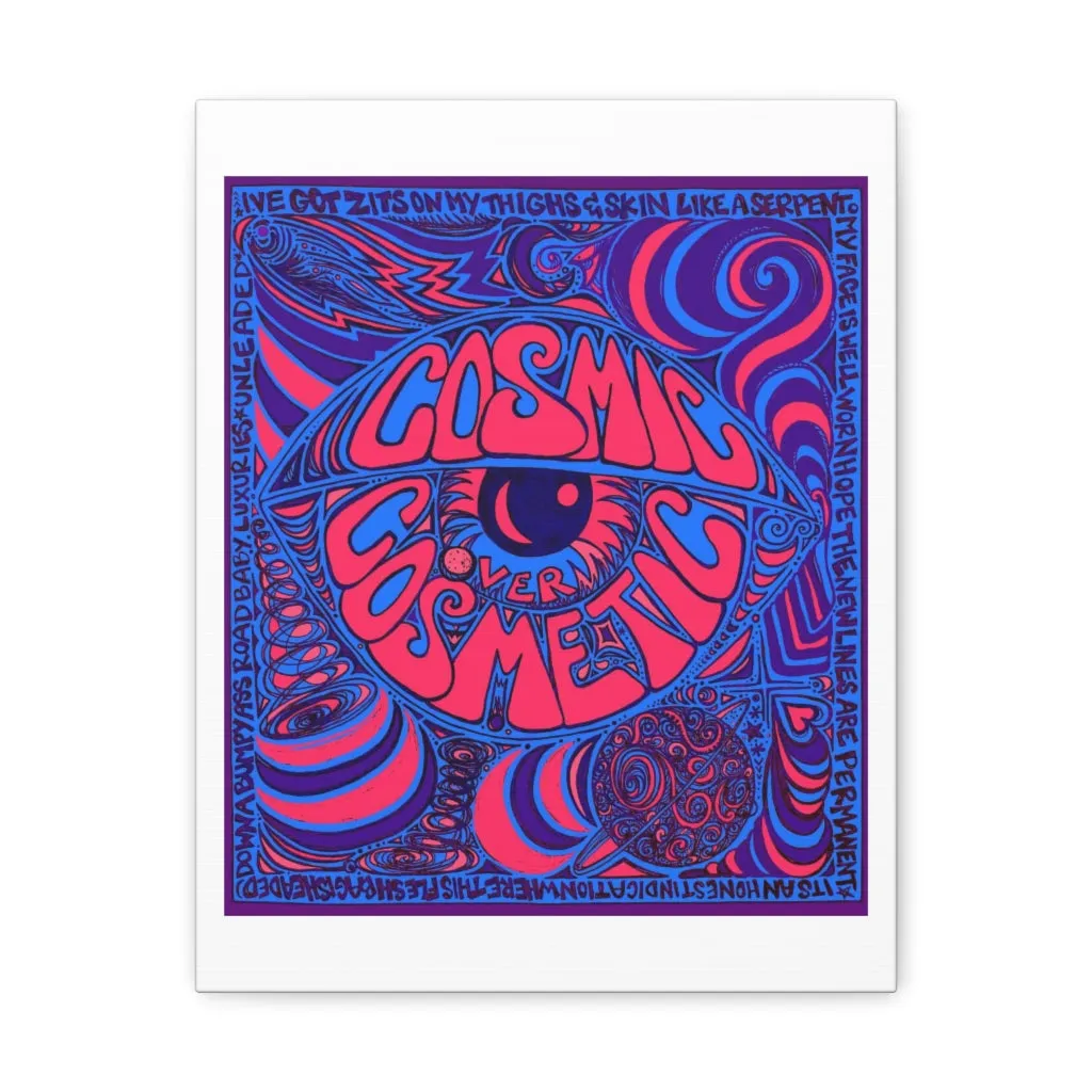 Cosmic Over Cosmetic Canvas Gallery Wraps -  Purple Neon