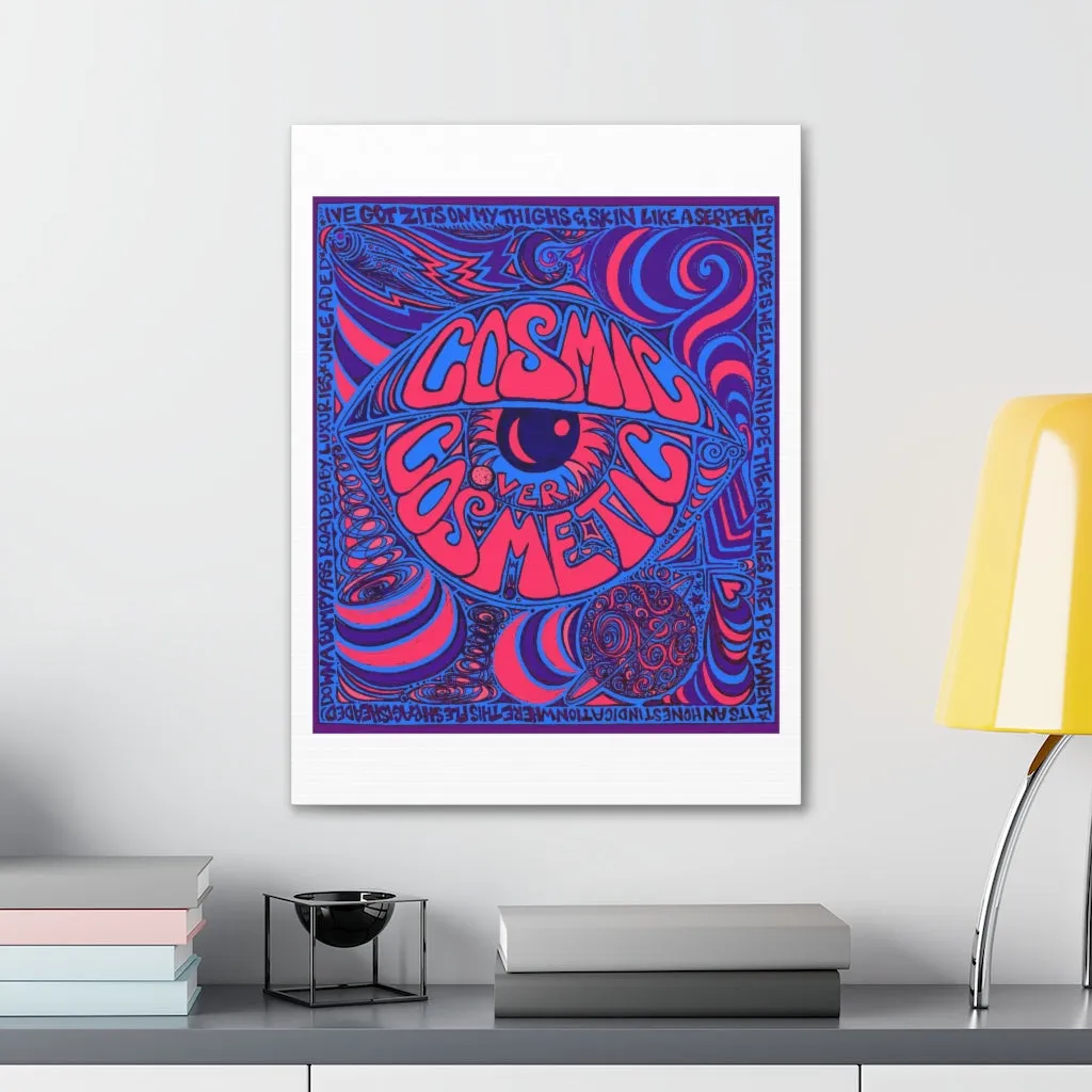Cosmic Over Cosmetic Canvas Gallery Wraps -  Purple Neon