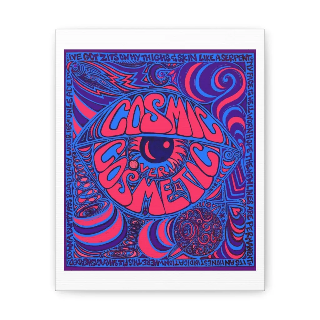 Cosmic Over Cosmetic Canvas Gallery Wraps -  Purple Neon