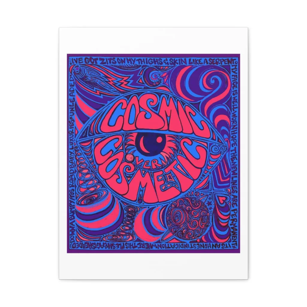 Cosmic Over Cosmetic Canvas Gallery Wraps -  Purple Neon