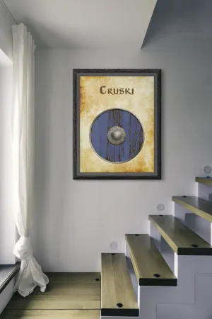 Cruski Heraldry of Greyhawk Anna Meyer Cartography Canvas Art Print