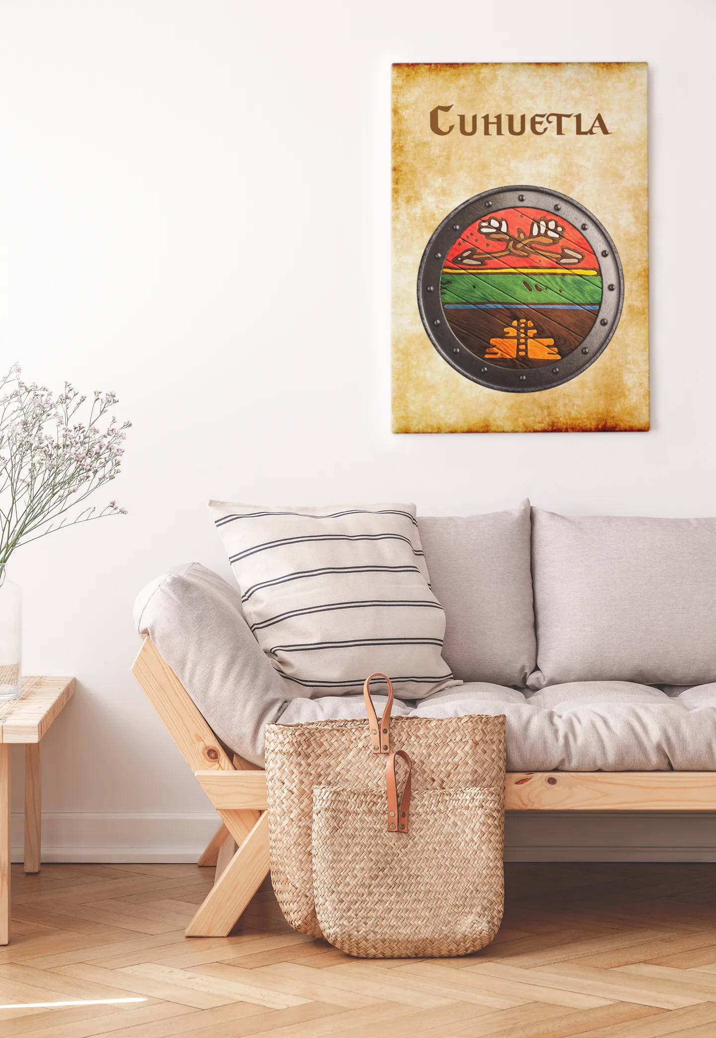 Cuhuetla Heraldry of Greyhawk Anna Meyer Cartography Canvas Art Print