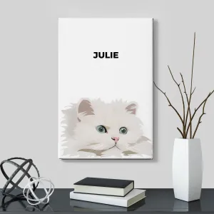 Custom Pet Art Canvas