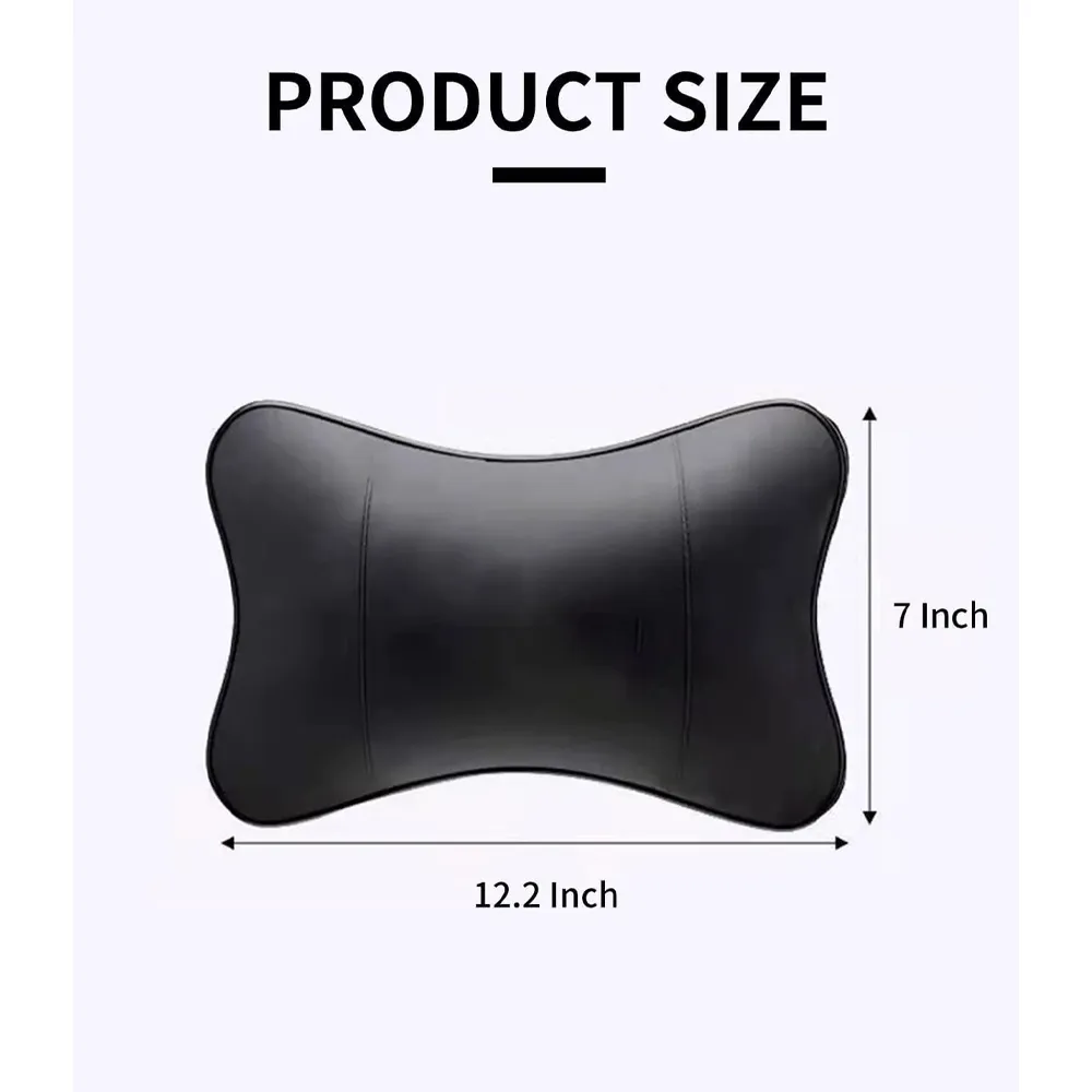Custom Text For For Thickened Foam Car Neck Pillow, Compatible with All Cars, Soft Leather Headrest (2 Pieces) for Driving Home Office TY13990