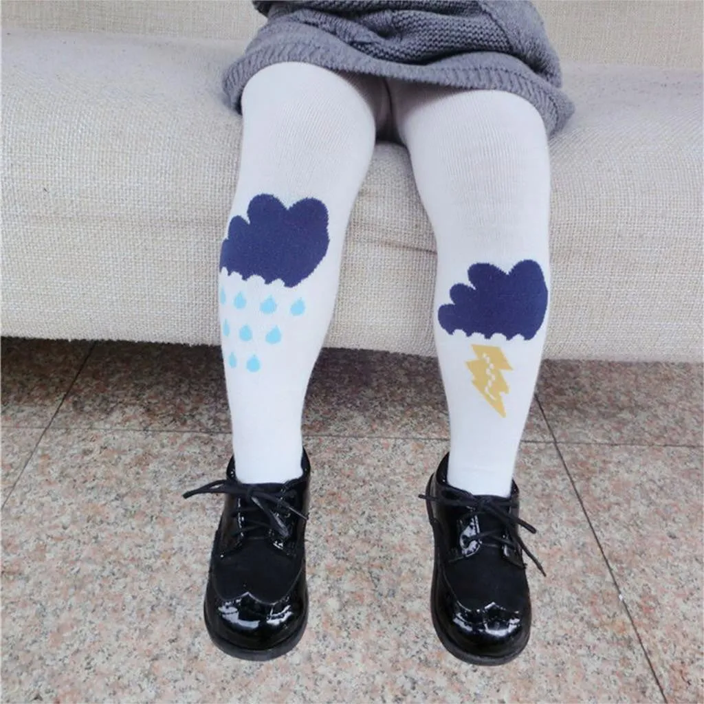 Cute Rain Weather Tights Cotton Children Baby Girl Stocking Kid Toddler Pantyhose For 0-5 Years
