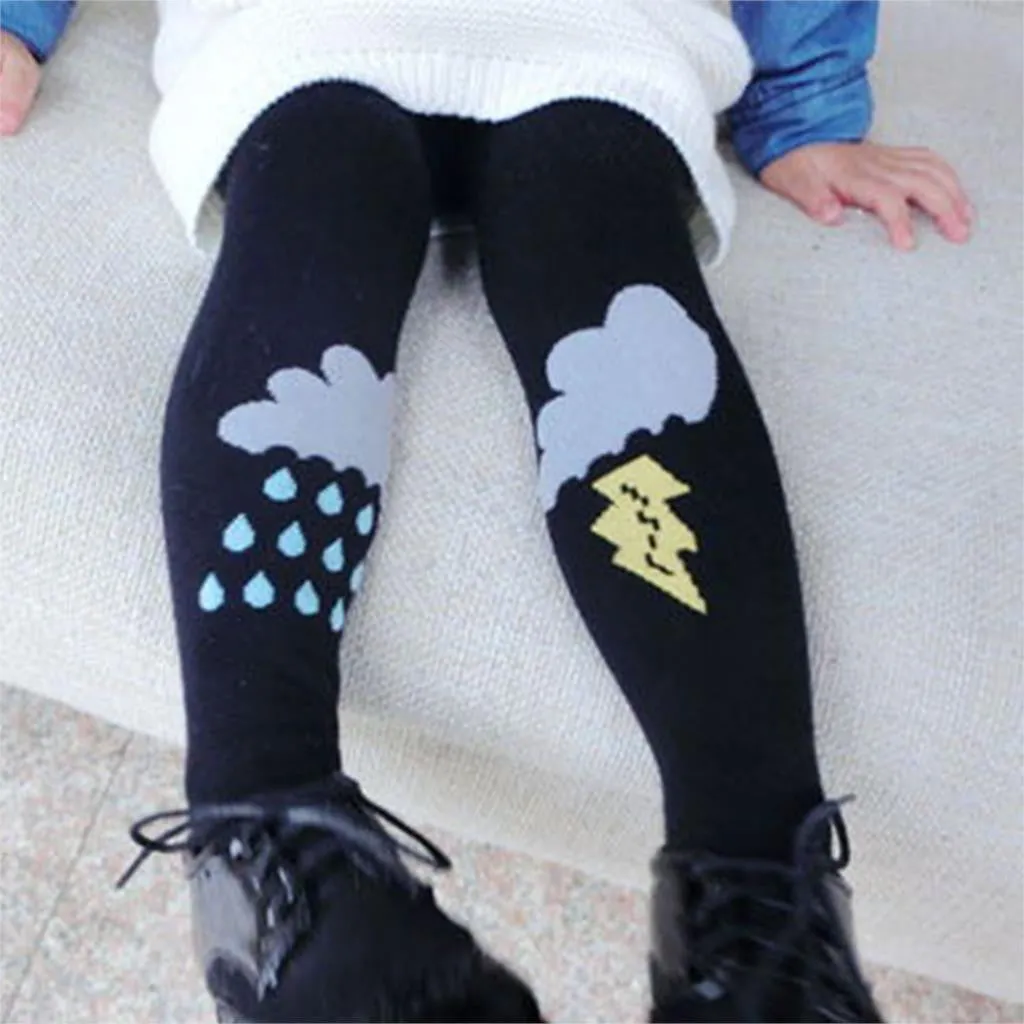 Cute Rain Weather Tights Cotton Children Baby Girl Stocking Kid Toddler Pantyhose For 0-5 Years