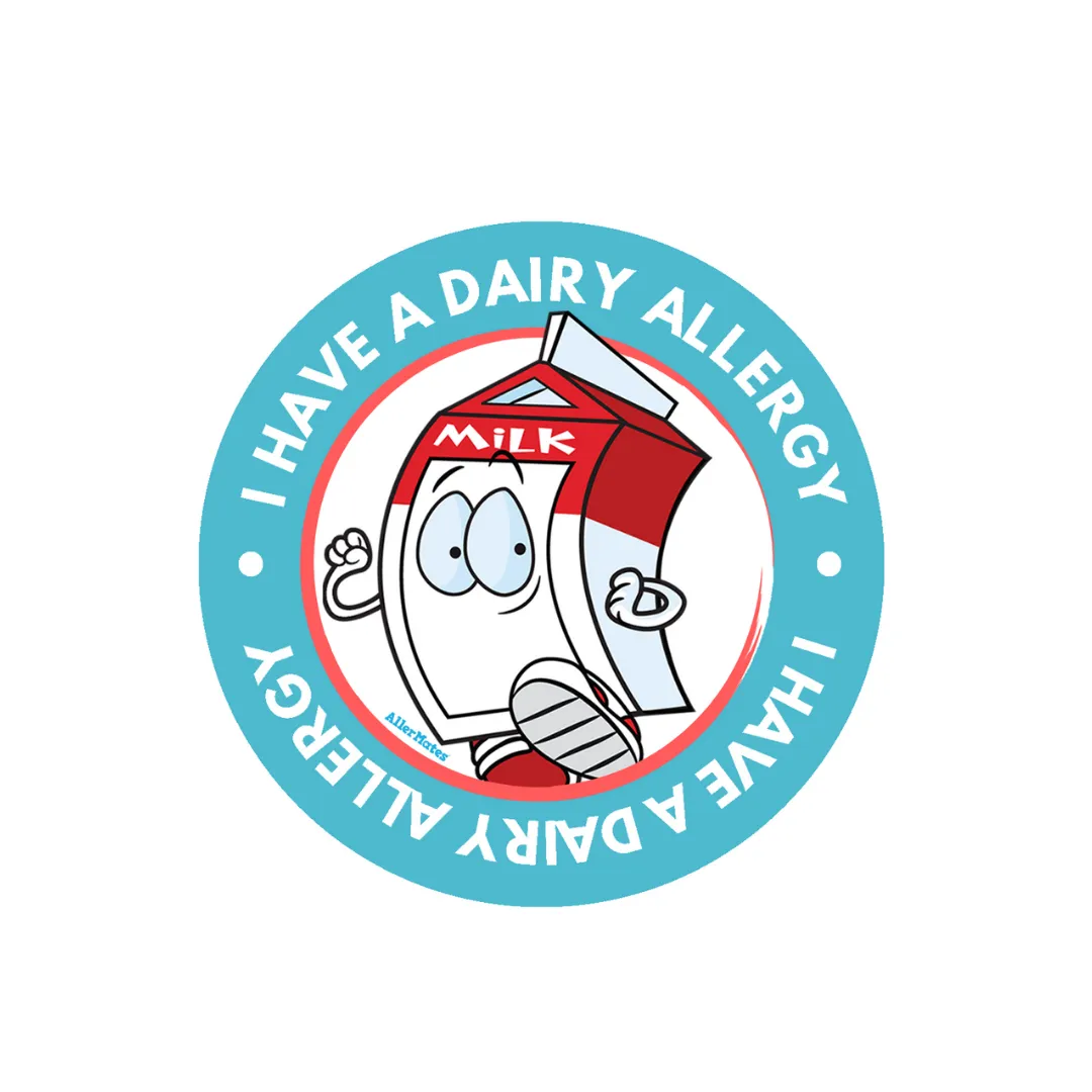Dairy Allergy 2" Labels 2 packs of 15