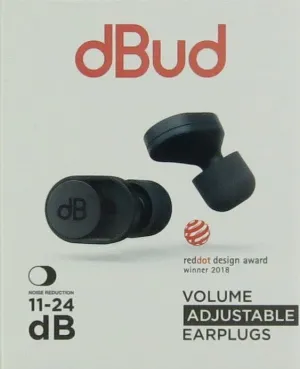 dBUD / VOLUME ADJUSTABLE EARPLUGS