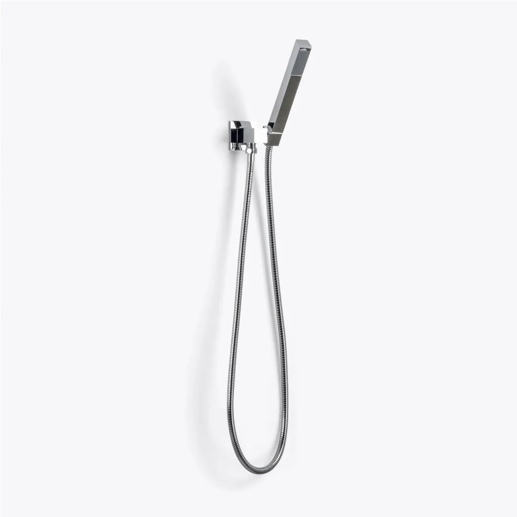 Devon 3-Way Thermostatic Trim Complete Shower Set - Wall Mount - 10" Brass/Polished Chrome