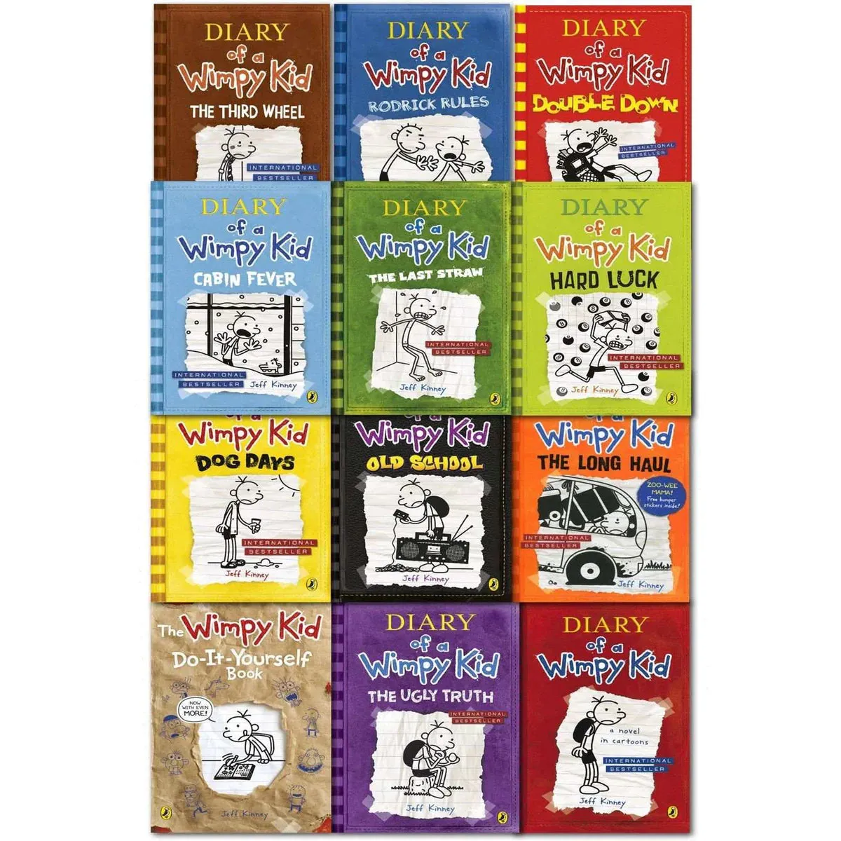 Diary of a Wimpy Kid Collection 12 Books Set