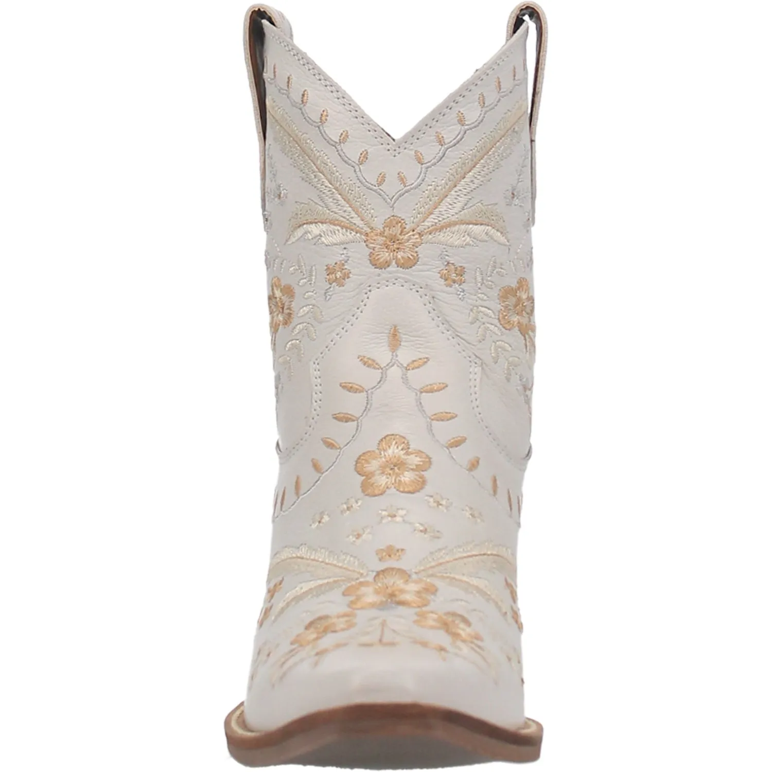Dingo Primrose in White DI748 Ladies Ankle Boots