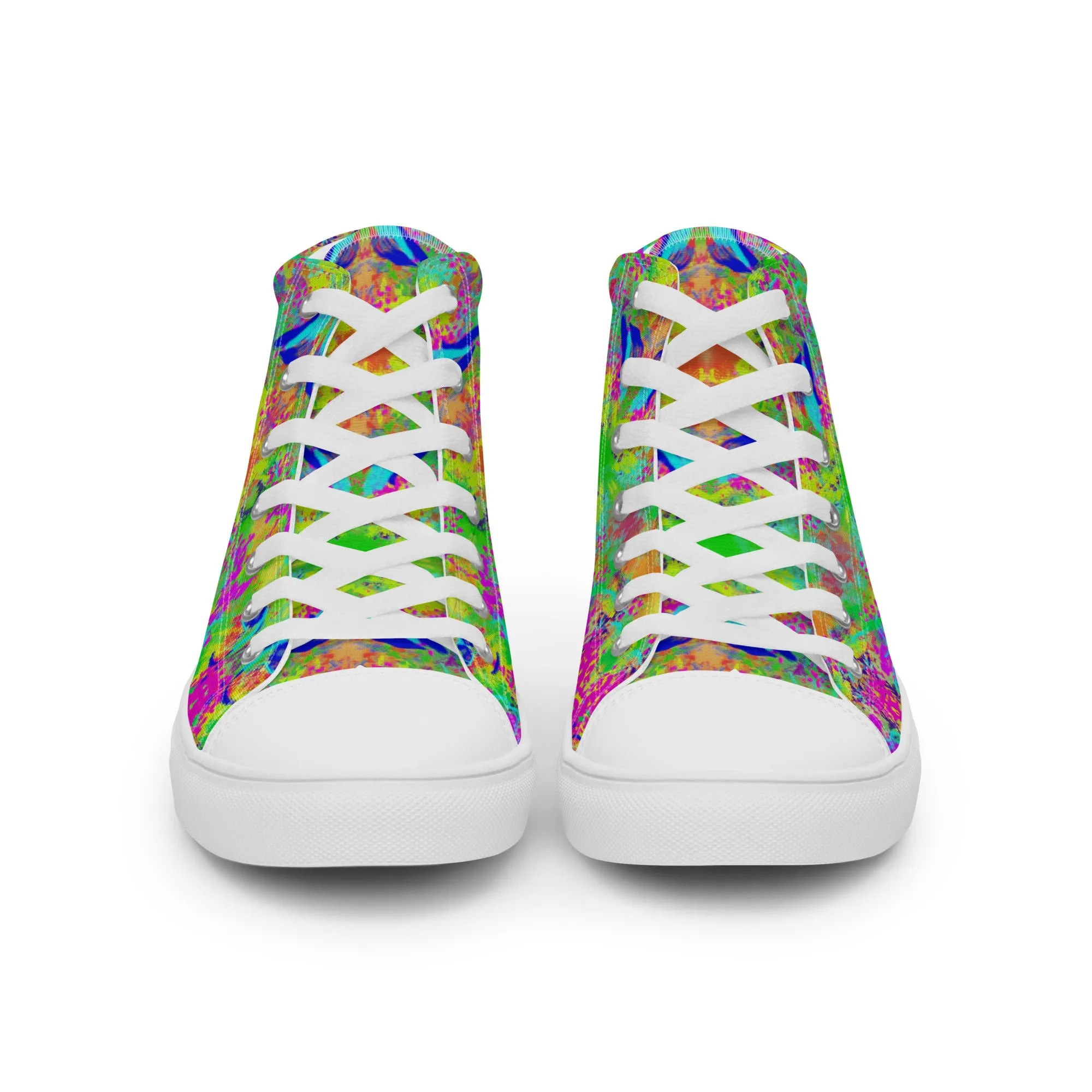 Dye-ing to Work Out Women’s high top canvas shoes
