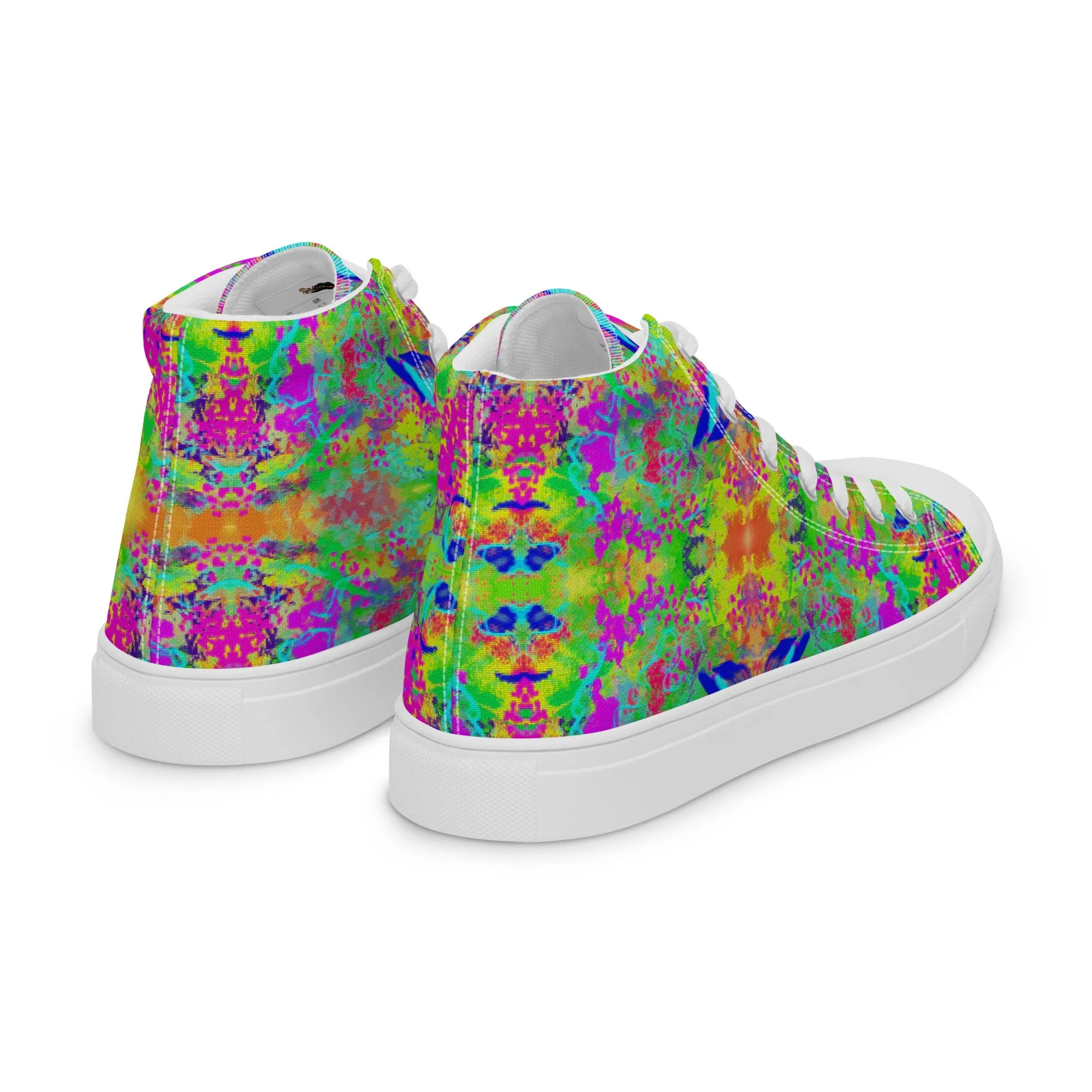 Dye-ing to Work Out Women’s high top canvas shoes