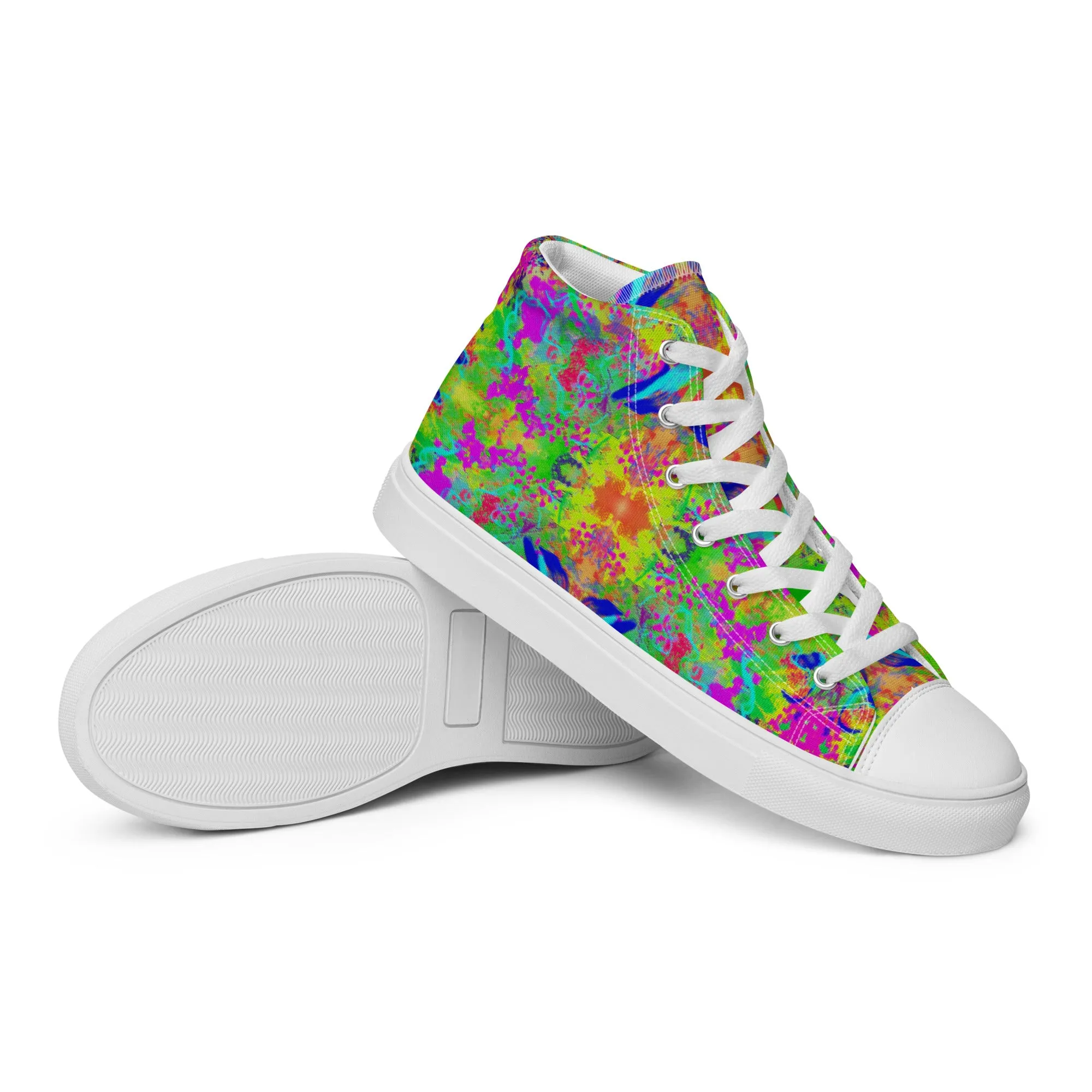Dye-ing to Work Out Women’s high top canvas shoes