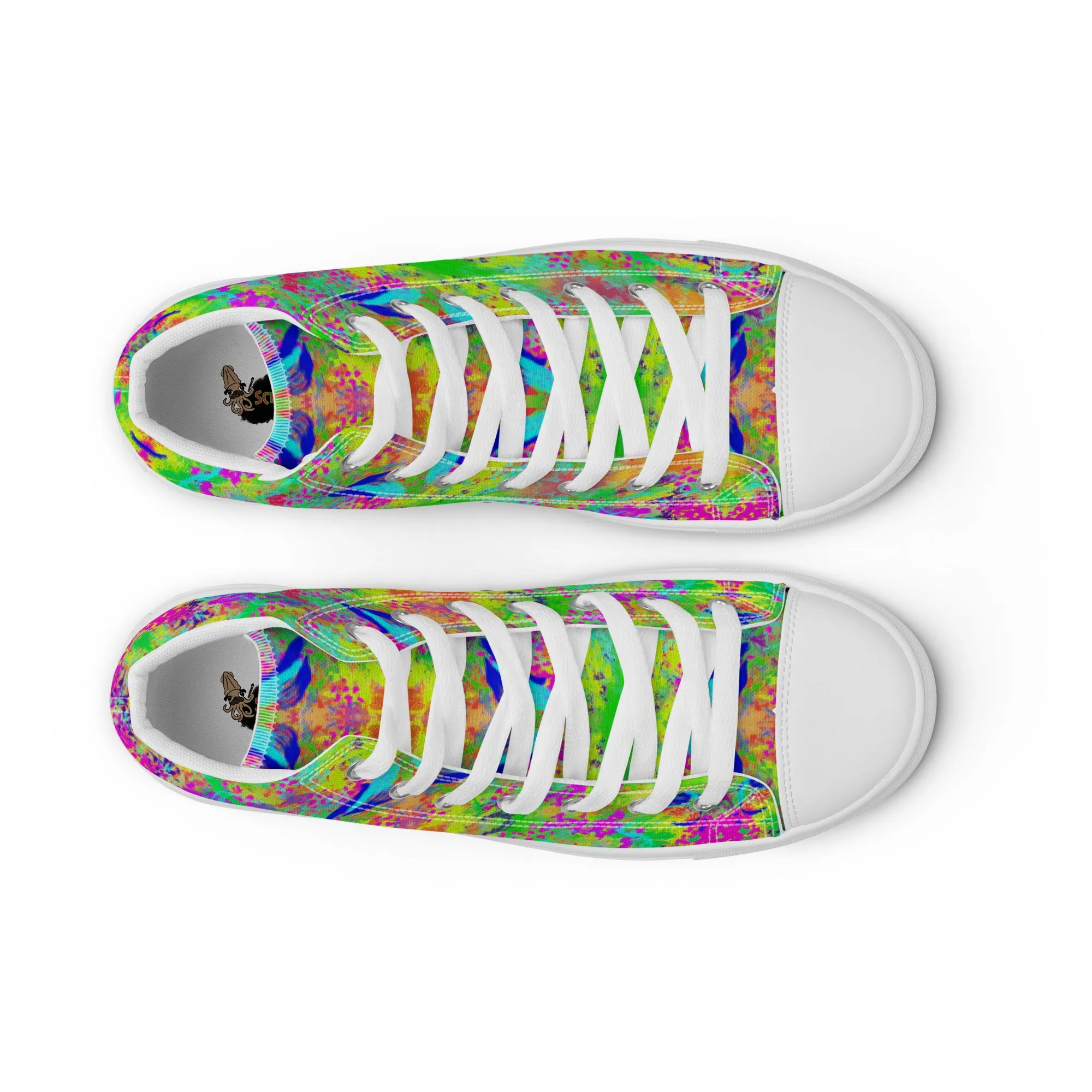 Dye-ing to Work Out Women’s high top canvas shoes