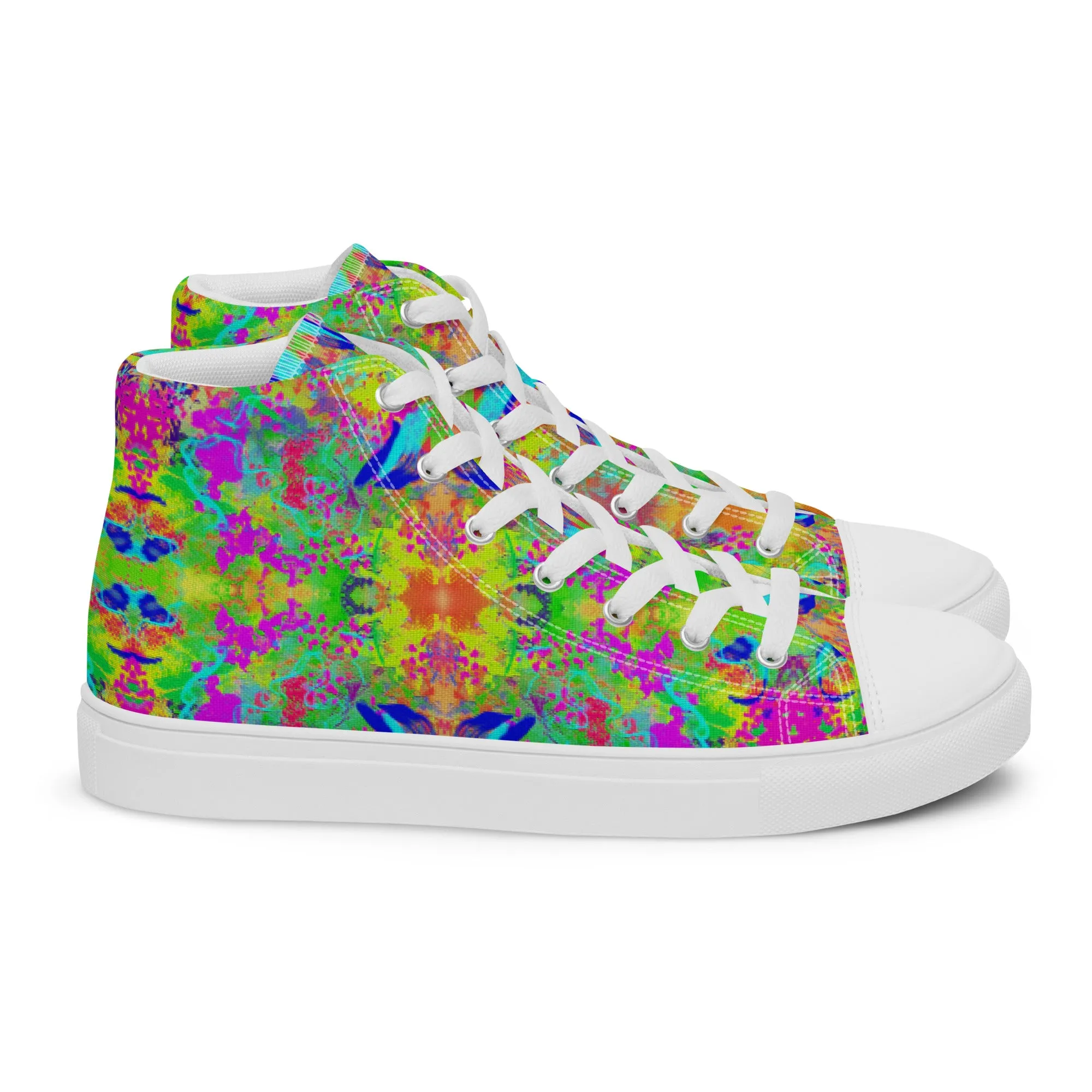 Dye-ing to Work Out Women’s high top canvas shoes