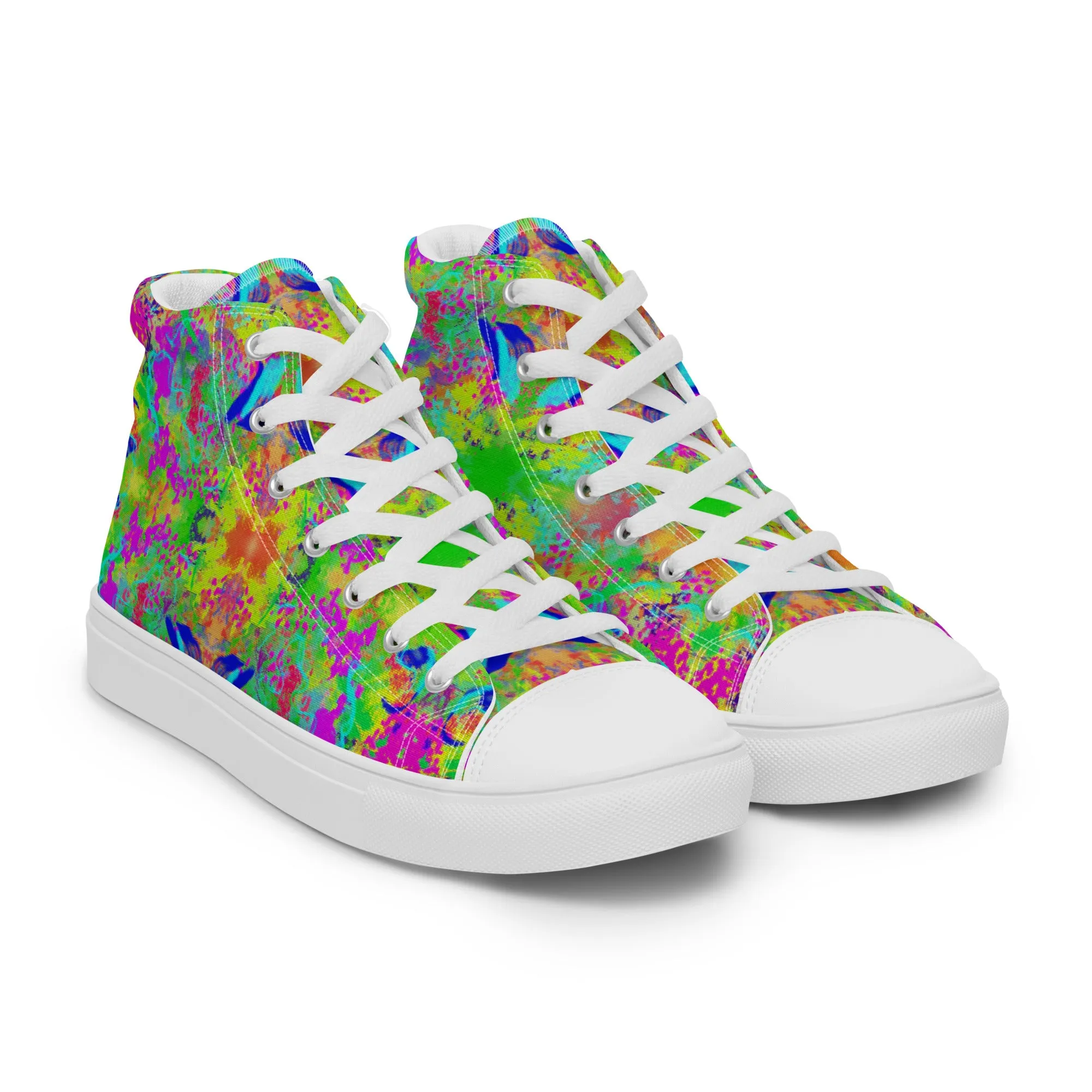 Dye-ing to Work Out Women’s high top canvas shoes