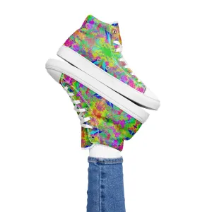 Dye-ing to Work Out Women’s high top canvas shoes