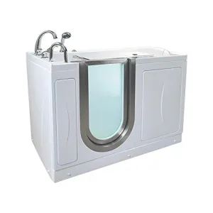 Ella's Bubbles HMH3117-HB Royal Hydro and Microbubble Massage with Heated Seat Acrylic Walk-In Bathtub, 32"x 52", White