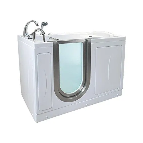 Ella's Bubbles HMH3117-HB Royal Hydro and Microbubble Massage with Heated Seat Acrylic Walk-In Bathtub, 32"x 52", White