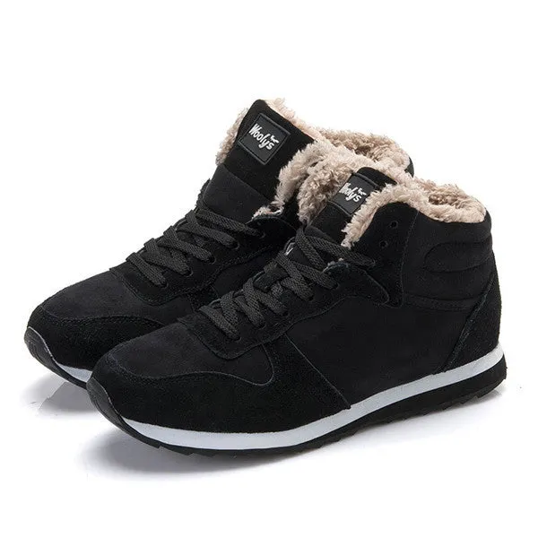 Fashion Men Women Winter Snow Boots keep Warm Boots Plush Ankle boot Snow Work Shoes Men's Women's Outdoor Snow Boots 36-47