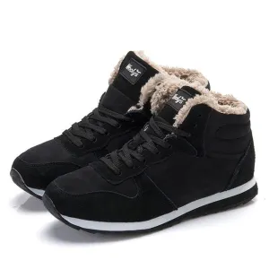 Fashion Men Women Winter Snow Boots keep Warm Boots Plush Ankle boot Snow Work Shoes Men's Women's Outdoor Snow Boots 36-47