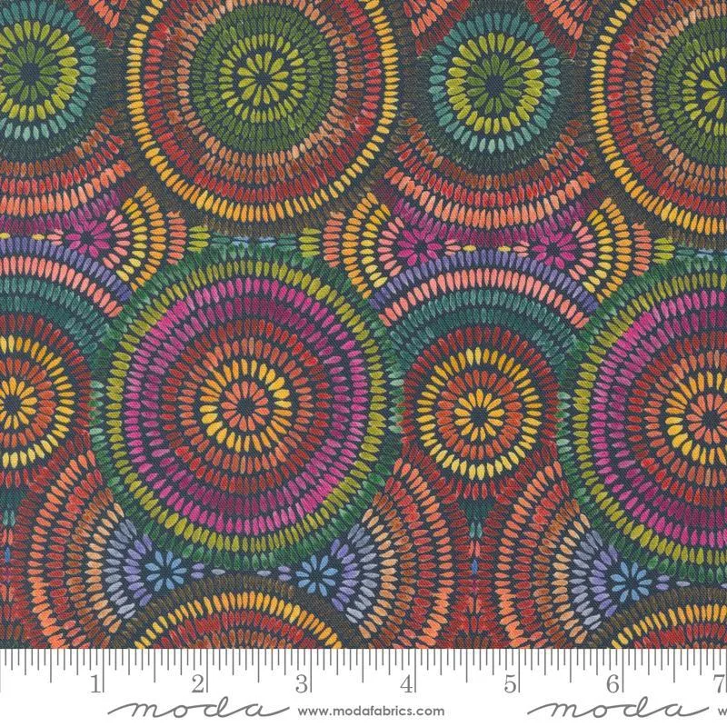 Floribunda by Moda Fabrics GROOVE THANG/MIDNIGHT