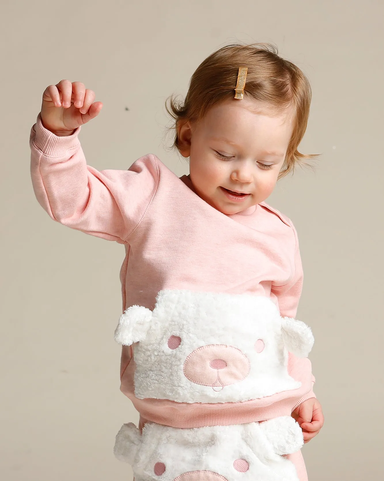Fluffy Bear Pocket Sweatshirt