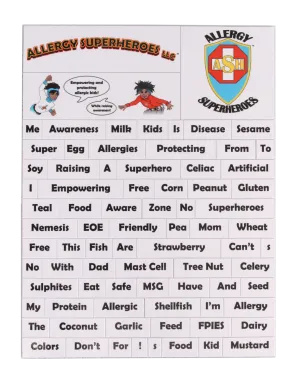 Food Allergy Magnetic Phrases