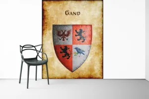 Gand Heraldry of Greyhawk Anna Meyer Cartography Canvas Art Print