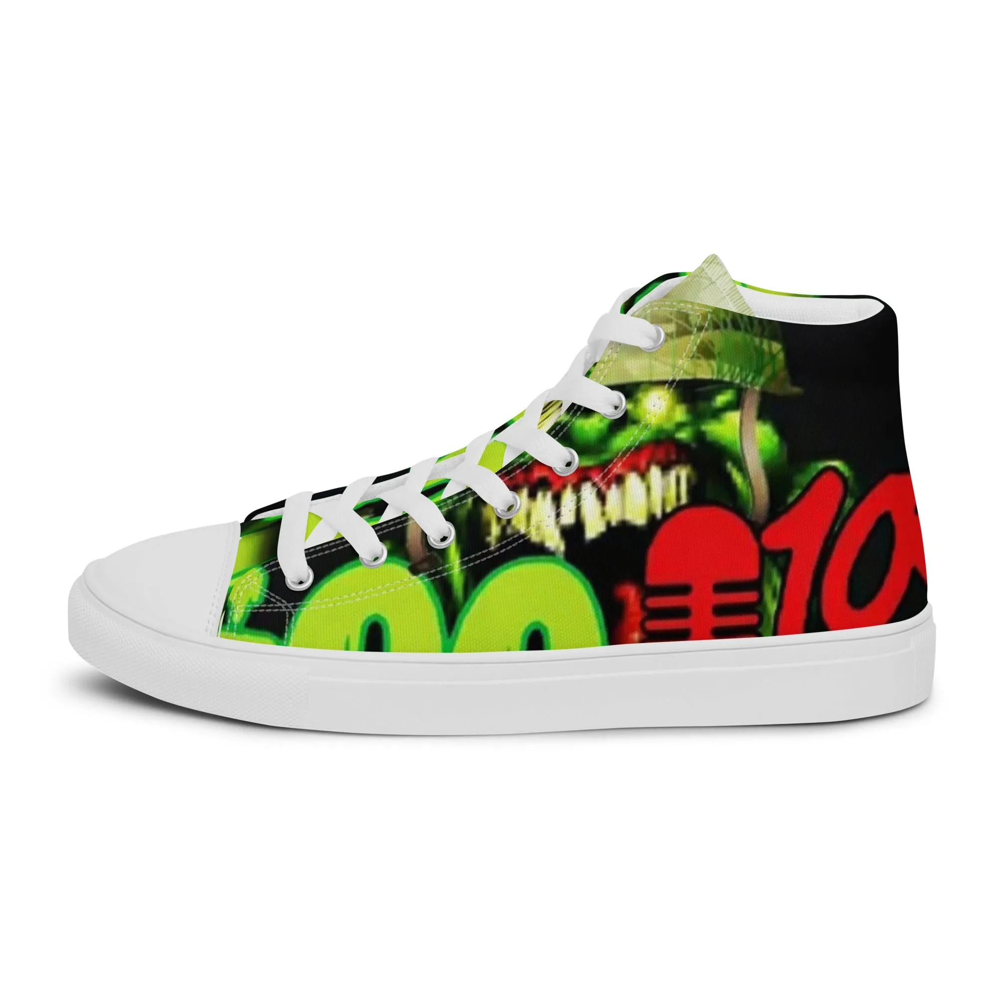 Goo Gang high top canvas shoes