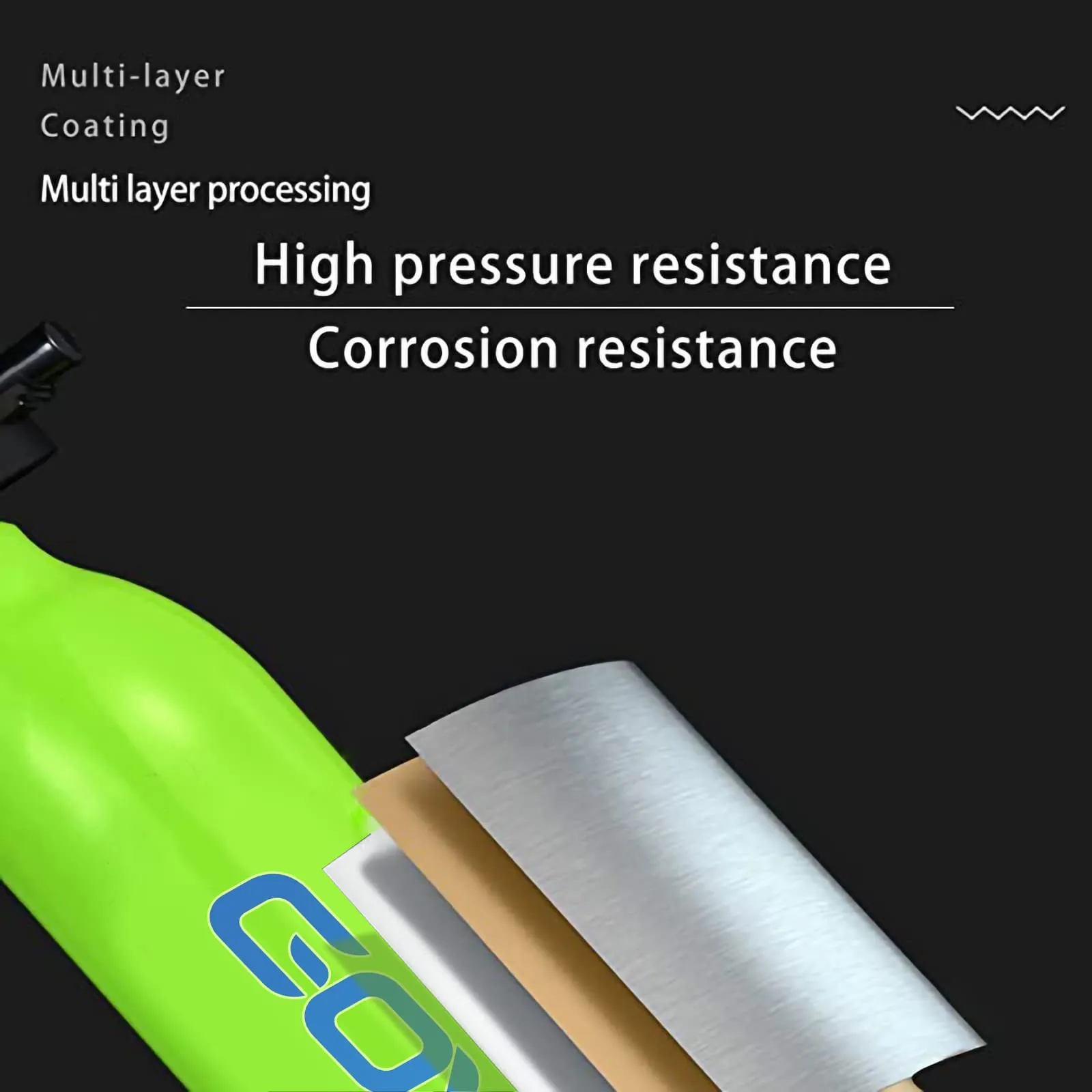 GOYOJO 0.5L Mini Scuba Tank - Portable Dive System 5-10 Minutes Underwater Breathing, Reusable Oxygen Cylinder Kit, Ideal for Diving Training, Up to 10M Depth