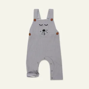 Grey Character Applique Dungarees