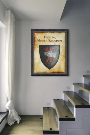 Hextor North Kingdom Heraldry of Greyhawk Anna Meyer Cartography Canvas Art Print