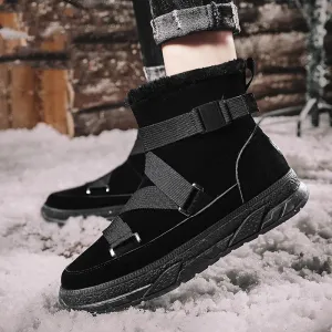 High-Top Men's Casual Martin Boots Northeast Thick Cotton Shoes