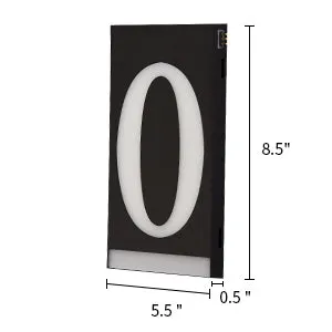 Homidea Backlit LED House Number 0