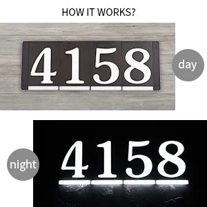 Homidea Backlit LED House Number 0