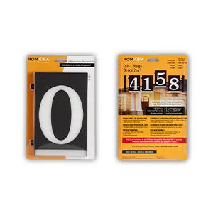 Homidea Backlit LED House Number 0