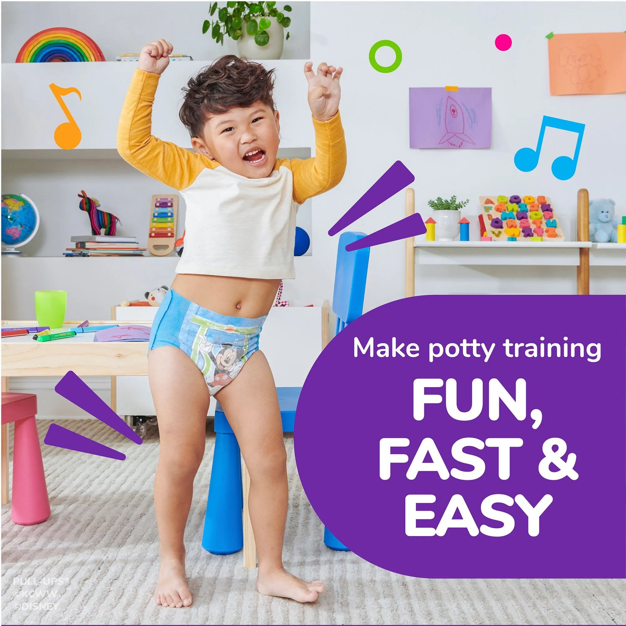 Huggies® Pull-Ups® Learning Designs® Training Pants, 2T to 3T, 74 per Box