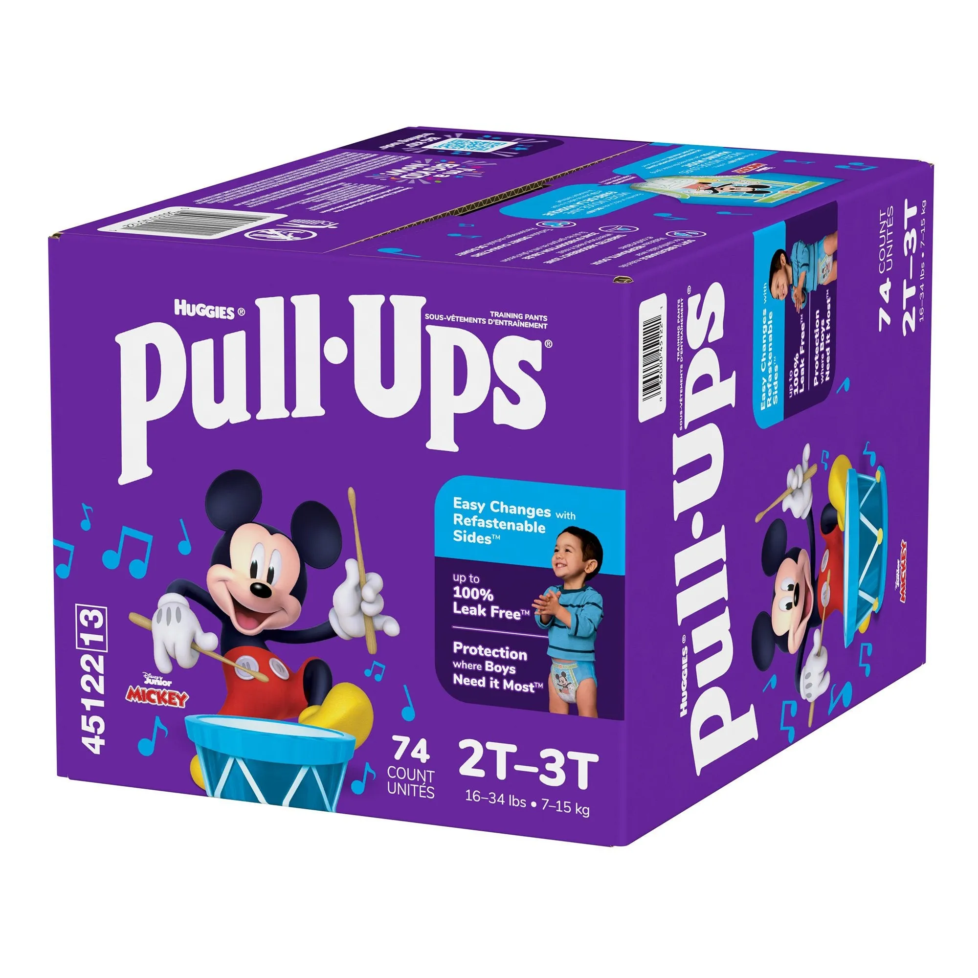Huggies® Pull-Ups® Learning Designs® Training Pants, 2T to 3T, 74 per Box