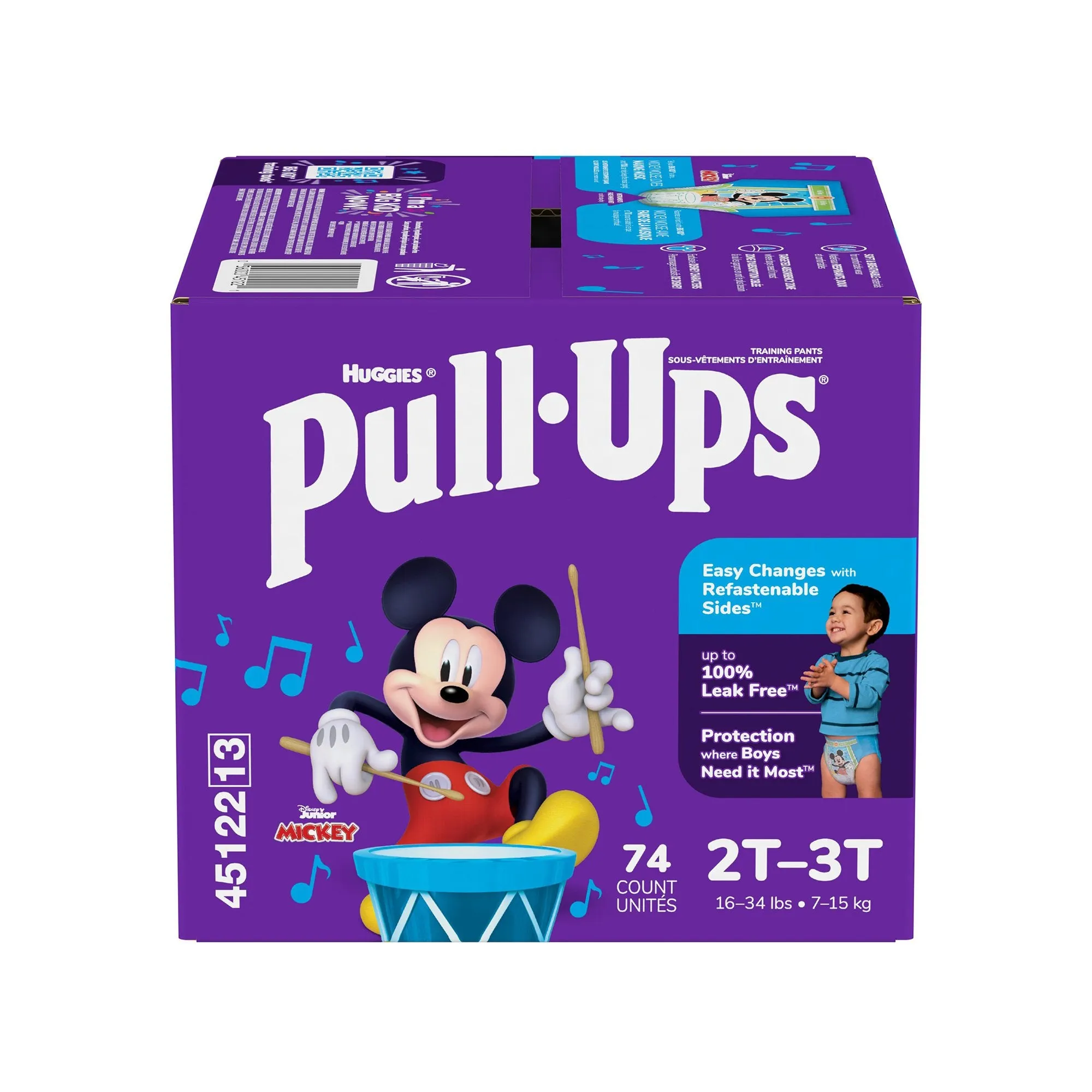 Huggies® Pull-Ups® Learning Designs® Training Pants, 2T to 3T, 74 per Box