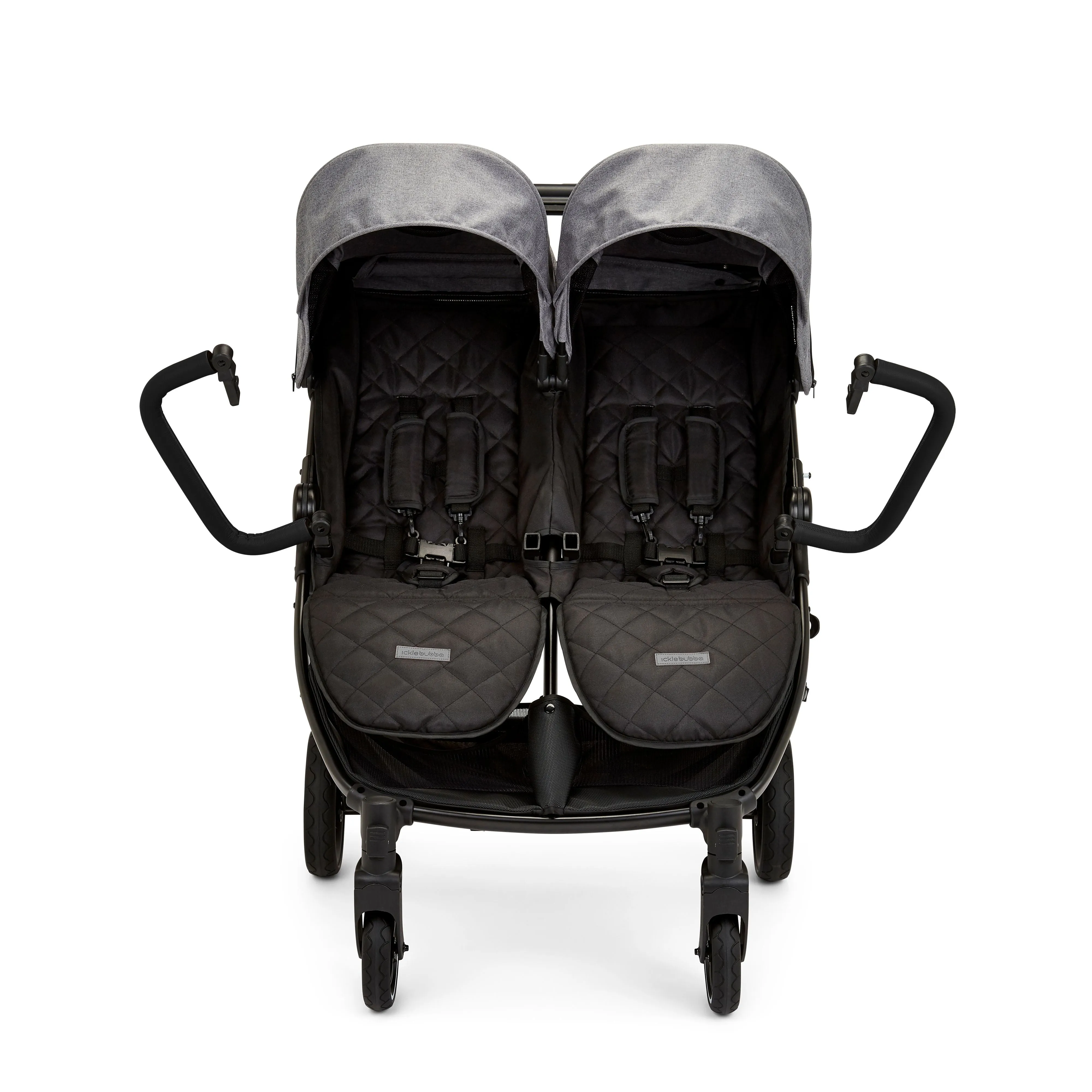 Ickle Bubba Venus Prime Double Stroller - Space Grey