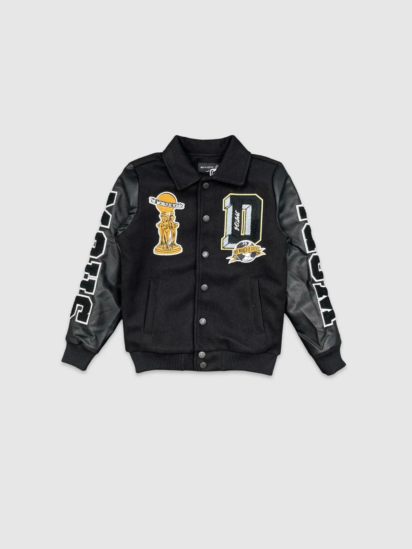 INN-DF5400K-Kid's World Famous Embo Varsity Jacket