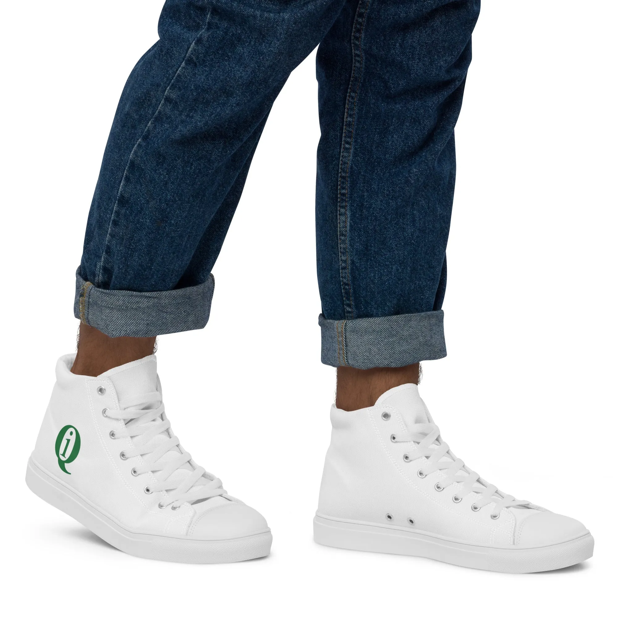 IQ Fashion | Men’s high top canvas shoes