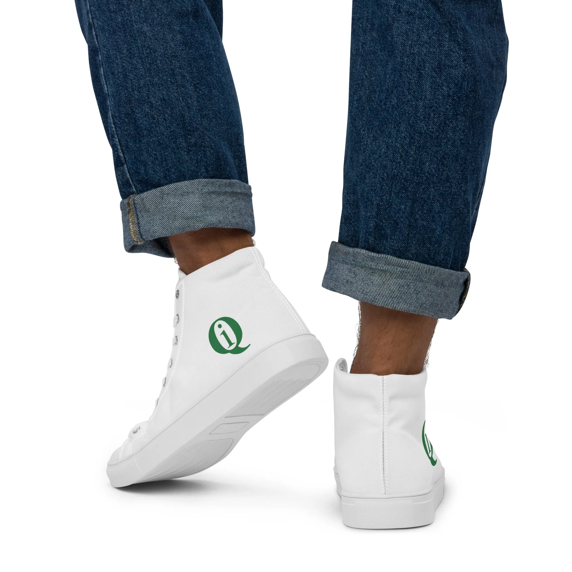 IQ Fashion | Men’s high top canvas shoes