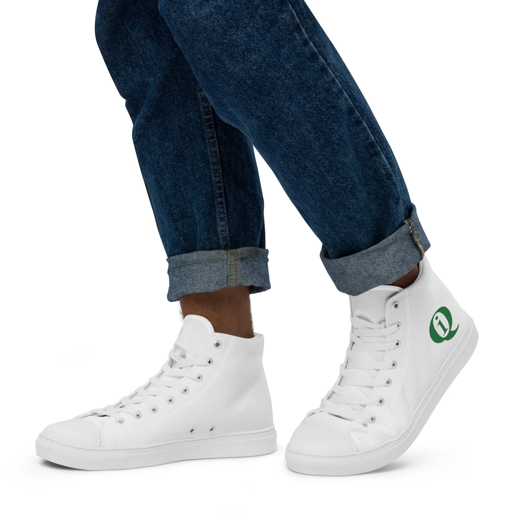 IQ Fashion | Men’s high top canvas shoes