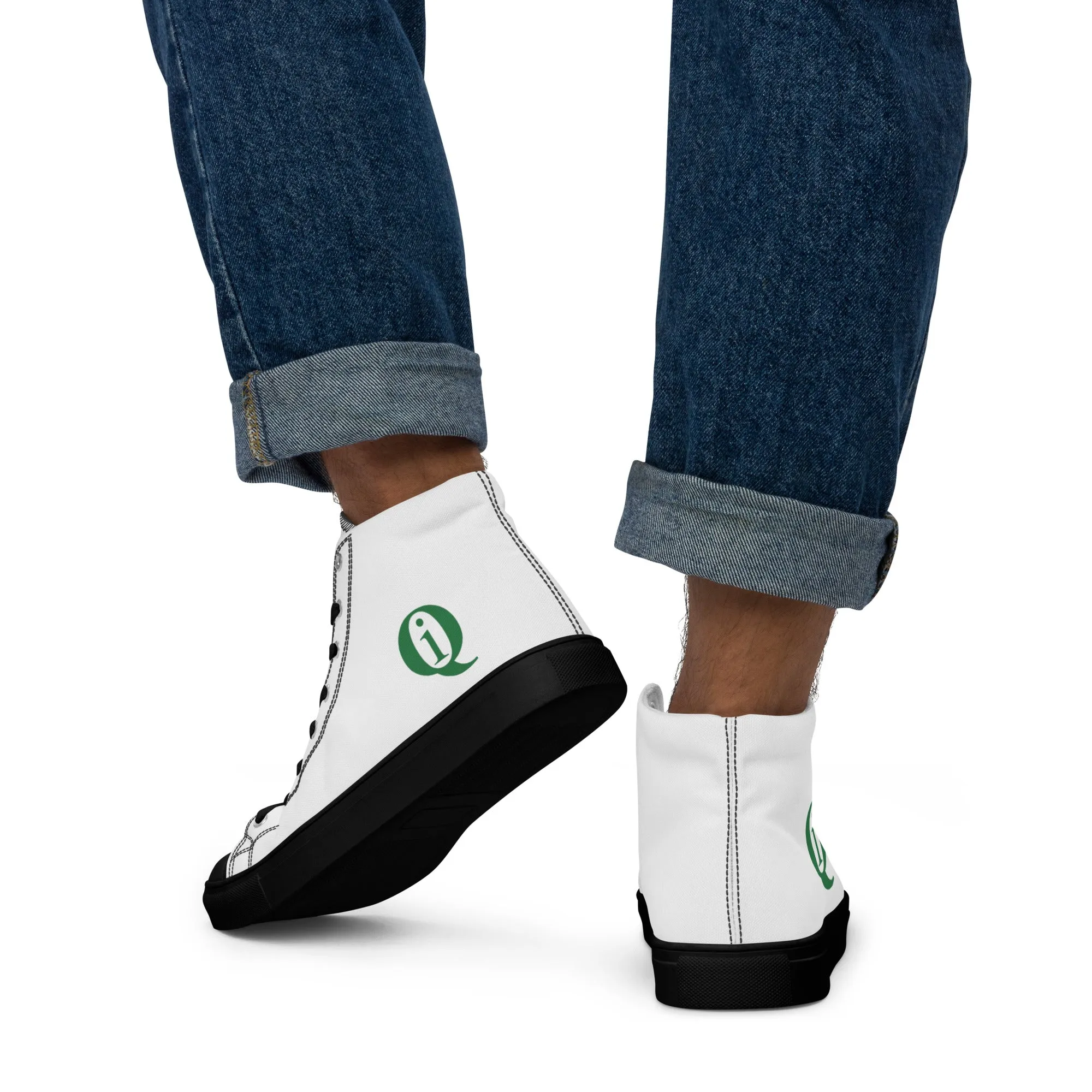 IQ Fashion | Men’s high top canvas shoes